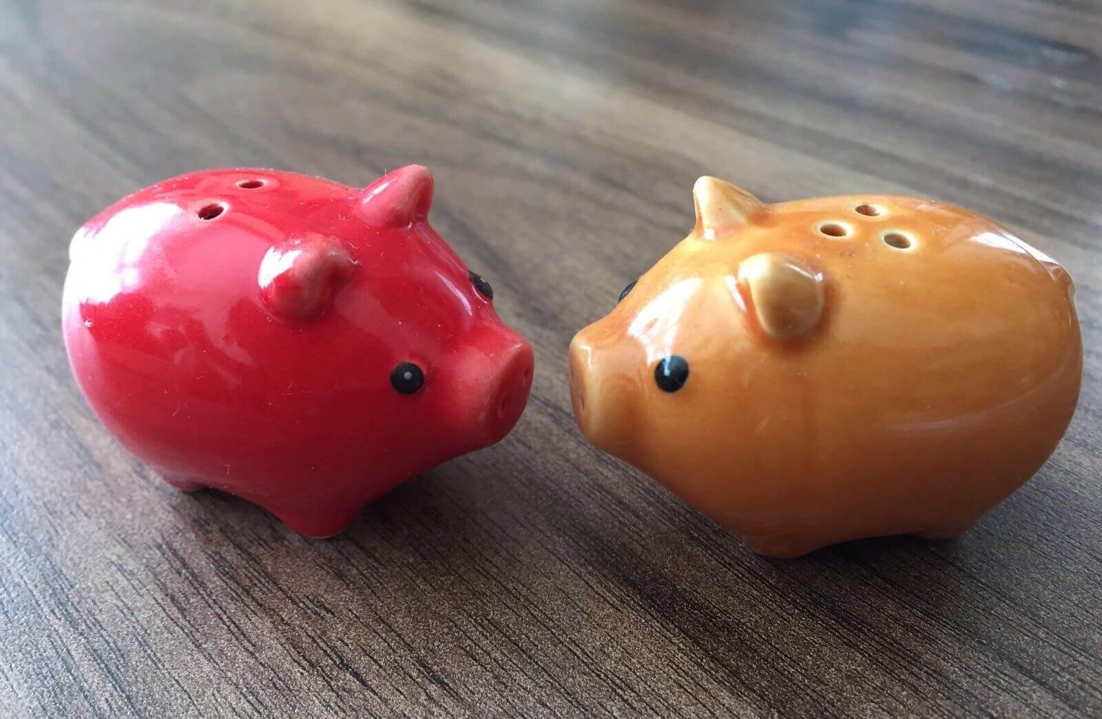 Salt & Pepper Shakers Kissing